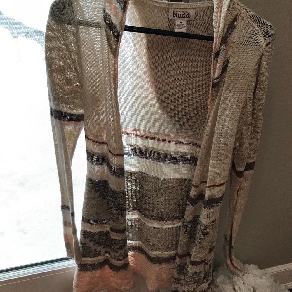 Muddy long open sweater